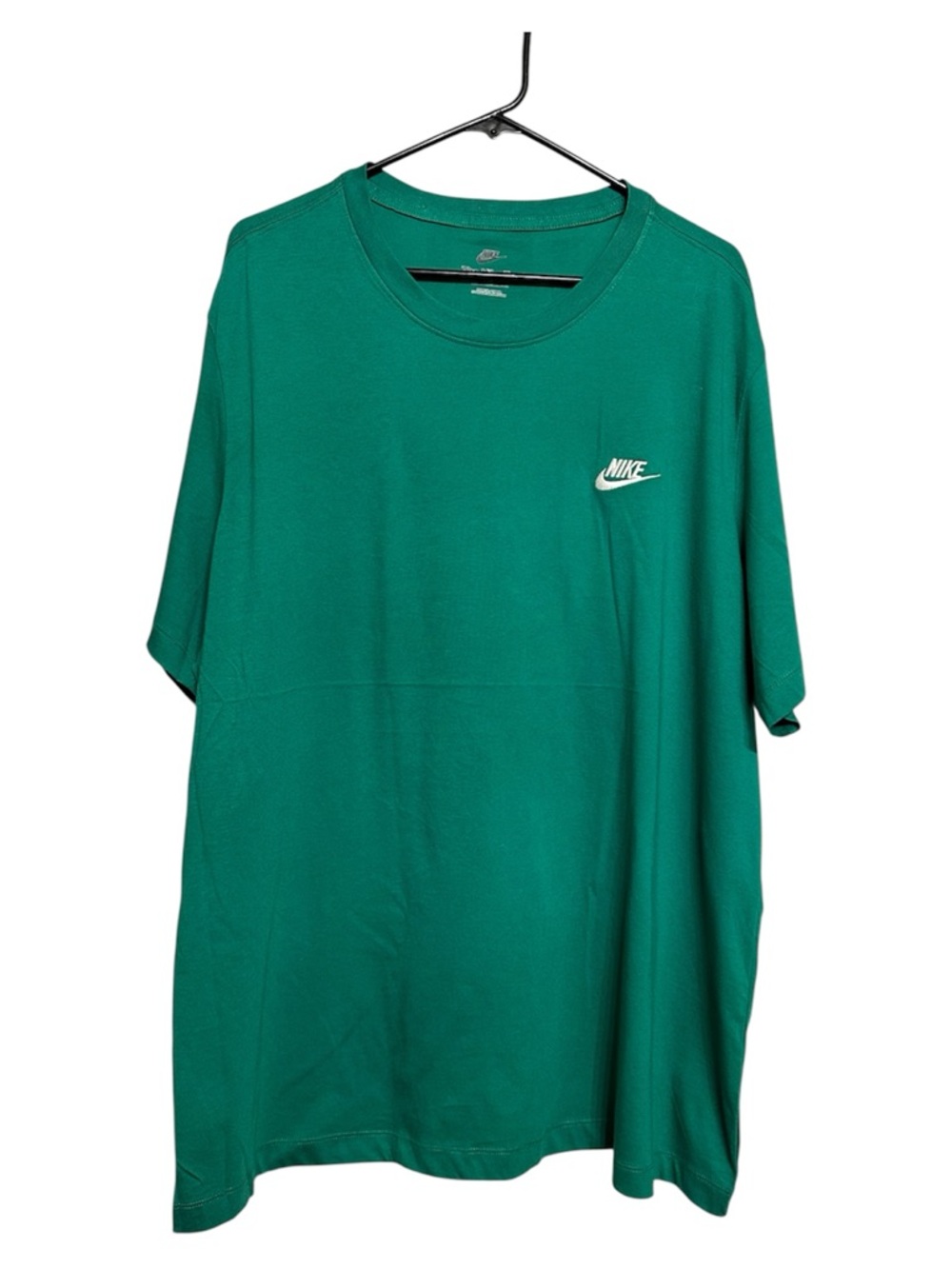 Nike men's Size 2X Nike Essentials Sportswear Club Tee Green Cotton T Shirt